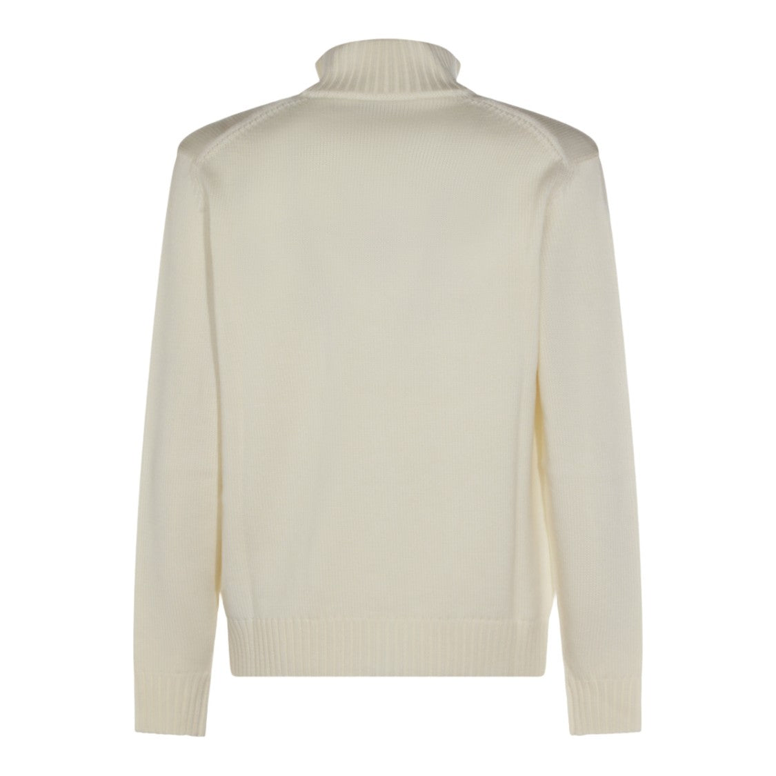 Zanone Button-Up Cardigan Sweater With Ribbed High Collar