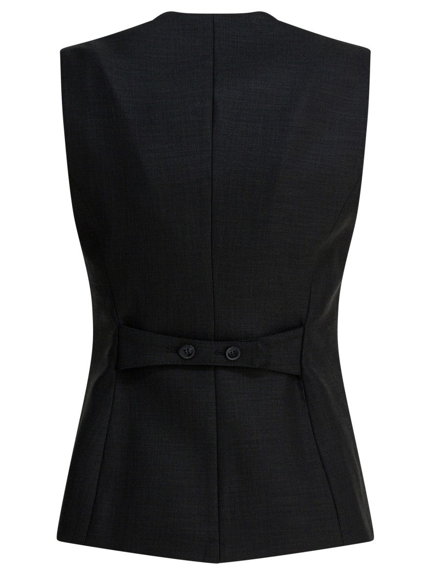 Ivy & Oak Tailored Sleeveless Jacket With V-Neckline