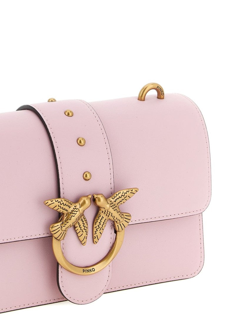 Pinko Structured Rectangular Bag With Gold Hardware