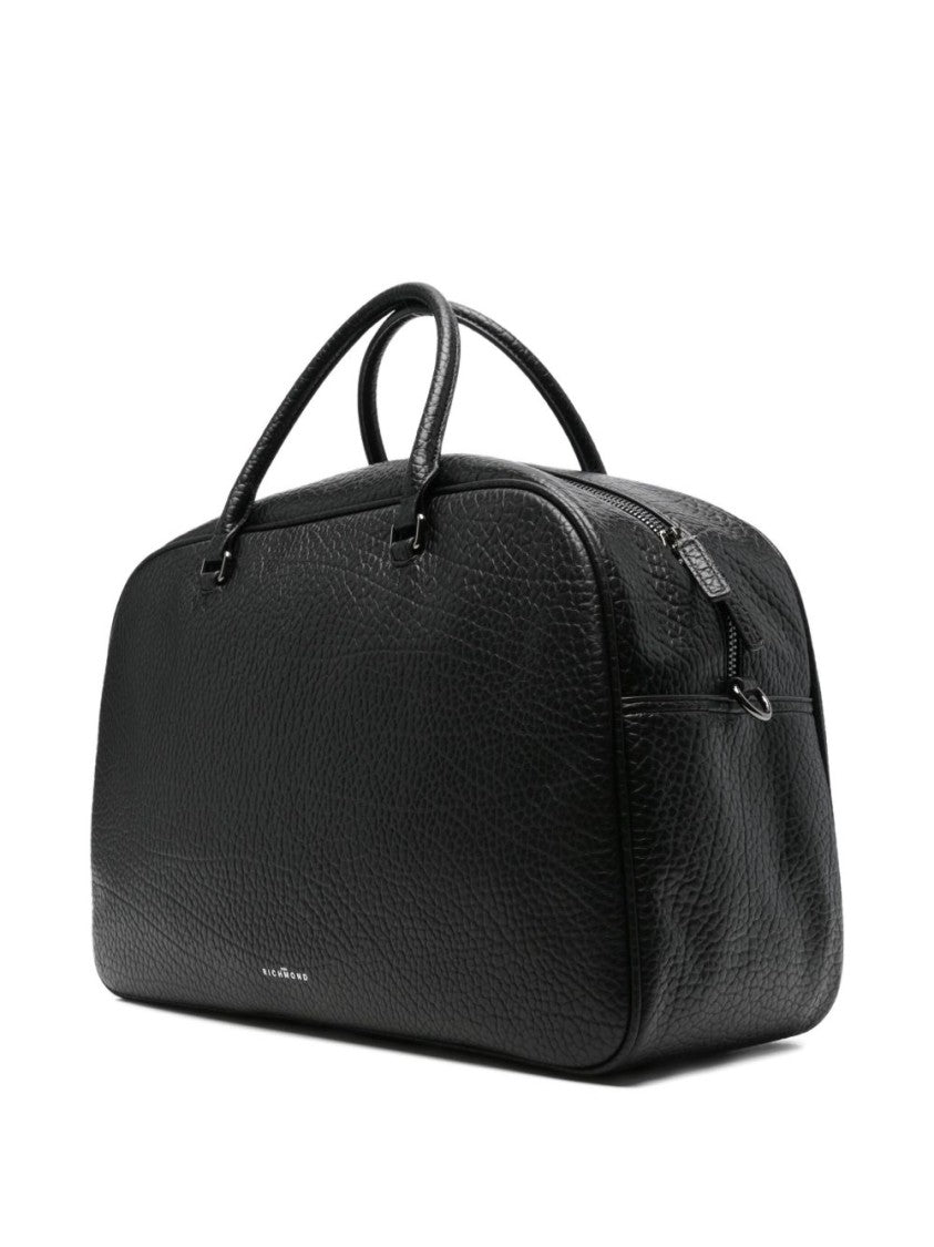 John Richmond Structured Black Bag With Clean Lines