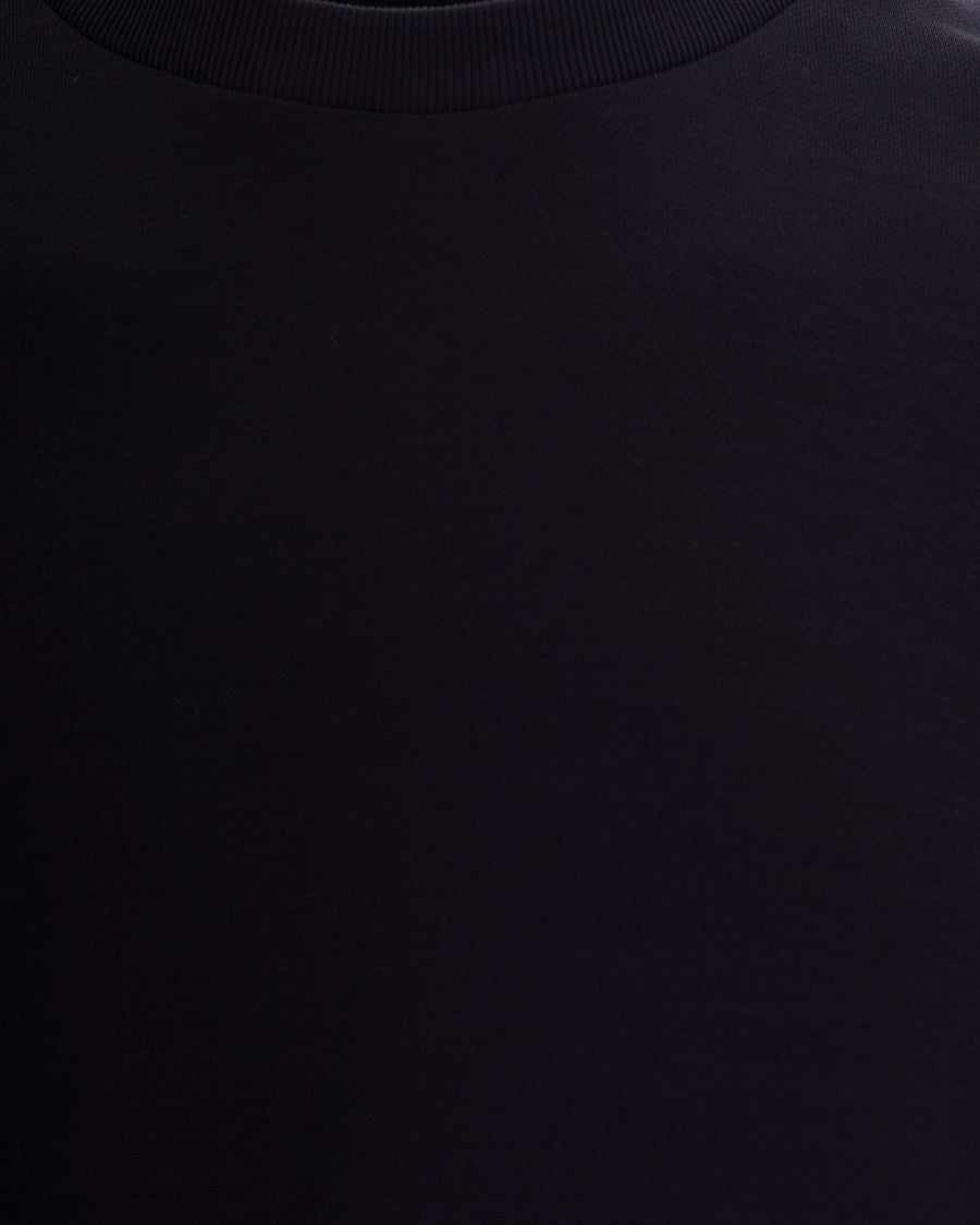 Herno Knit Effect Blue T-Shirt