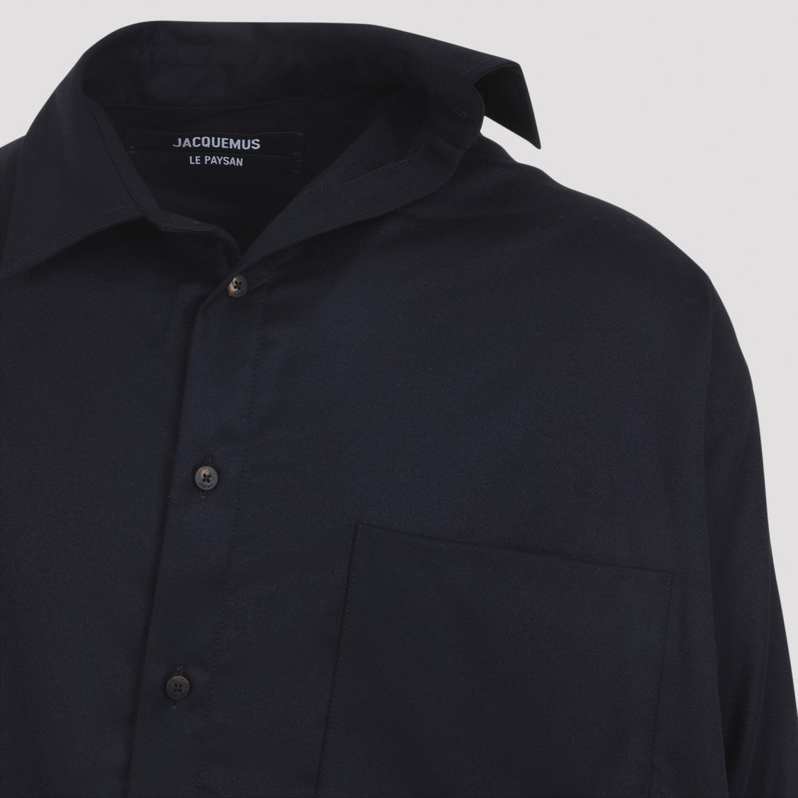 Jacquemus Virgin Wool Shirt With Classic Collar