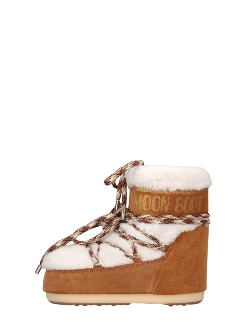 Moon Boot Lab69 Icon Low Shearling-Lined Suede Boots