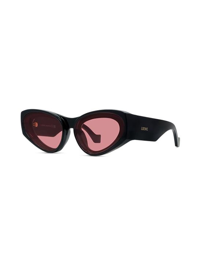 Loewe Black Lw40171u Narrow Cat-Eye Sunglasses
