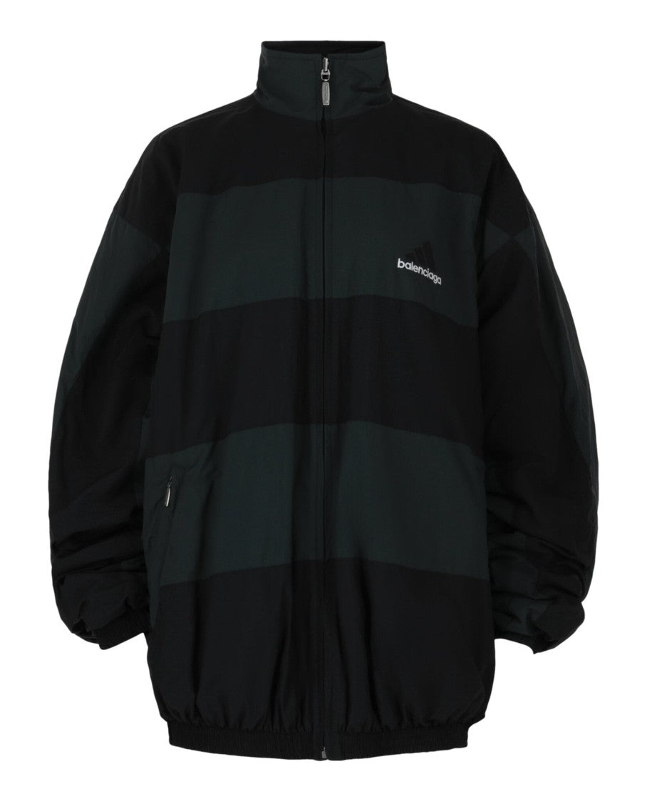 Balenciaga Reversible Oversized Jacket With Mock Neck And Dual Design