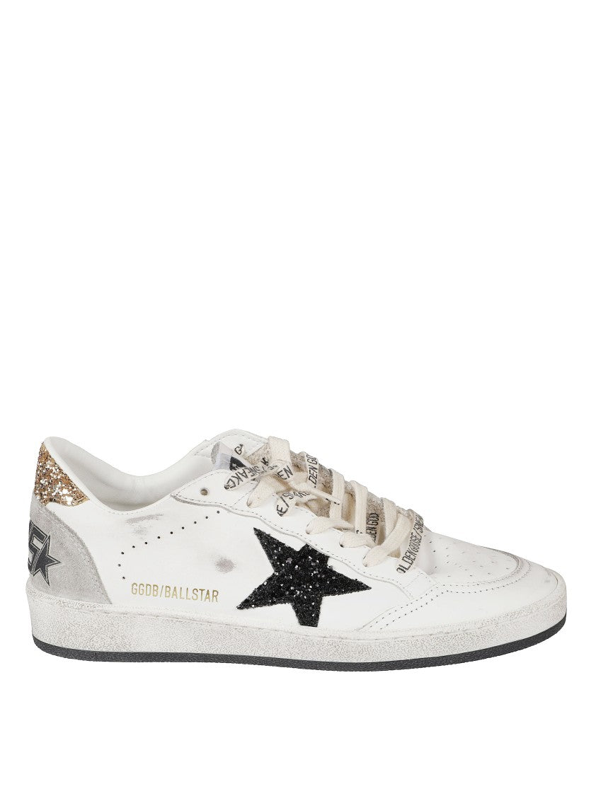 Golden Goose Low-Top Sneakers With Textured White Leather