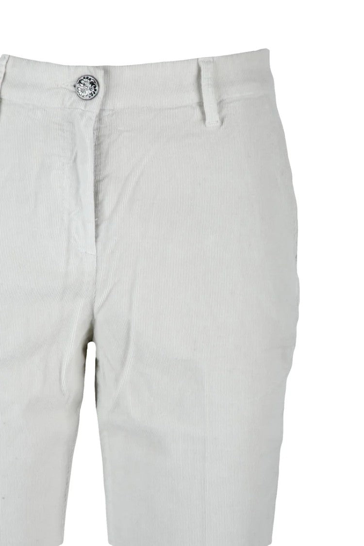 Jacob Cohen Marina Velvet Slim Pants - White