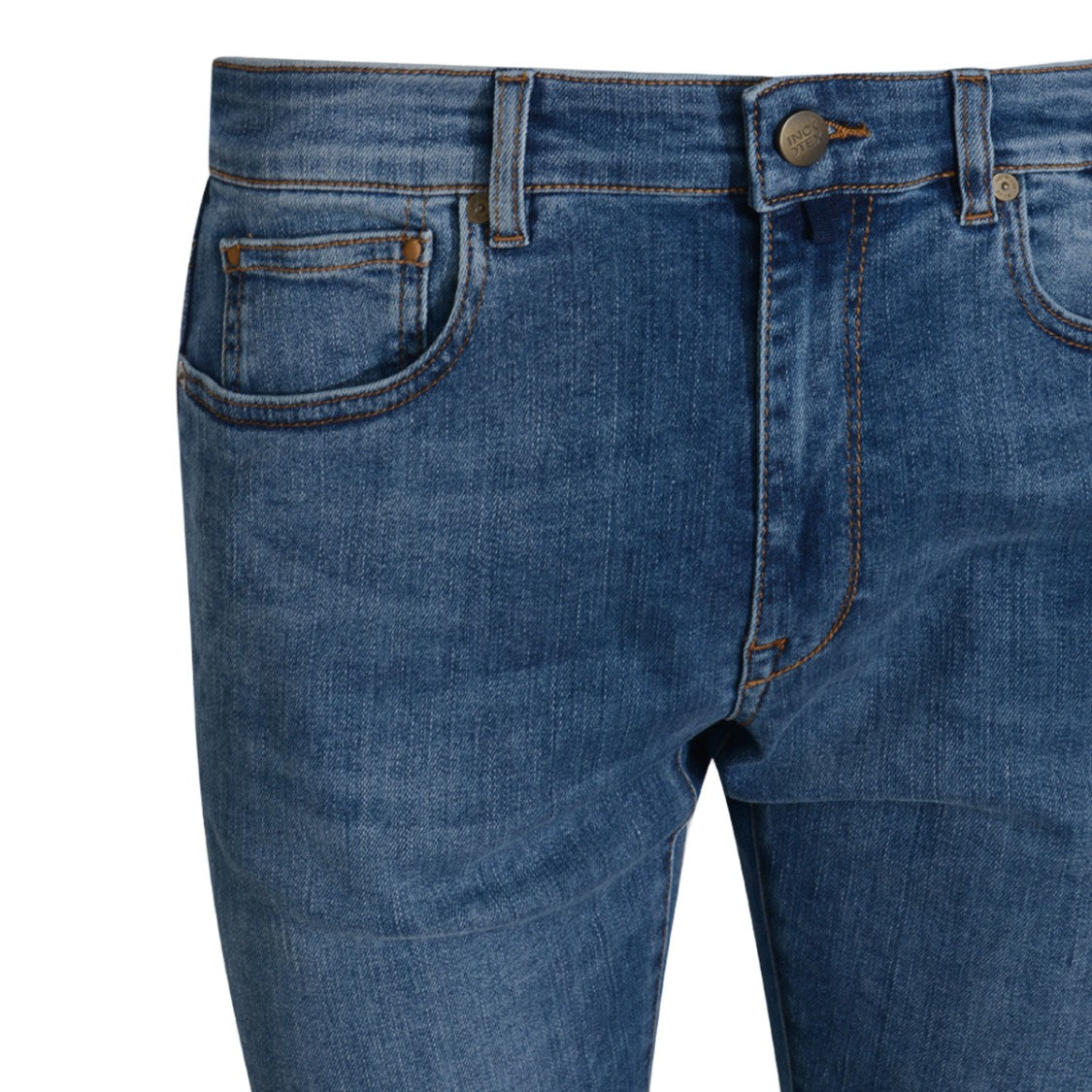 Incotex Blue Division Five-Pocket Slim-Fit Jeans With Contrasting Washes