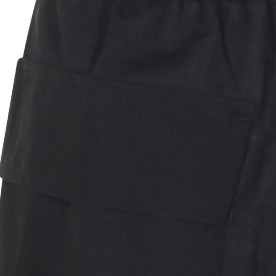 Rick Owens Black Straight-Leg Trousers With Elastic Waistband