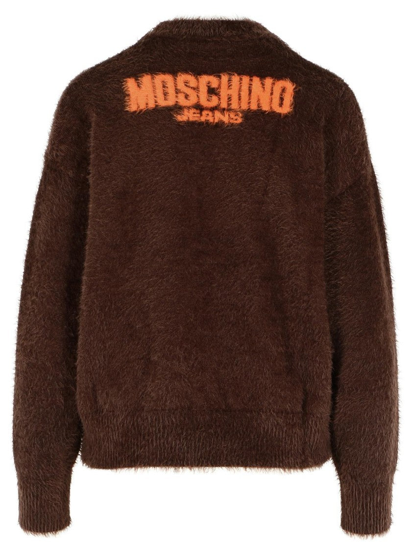 Moschino Jeans Brown Polyamide Sweater