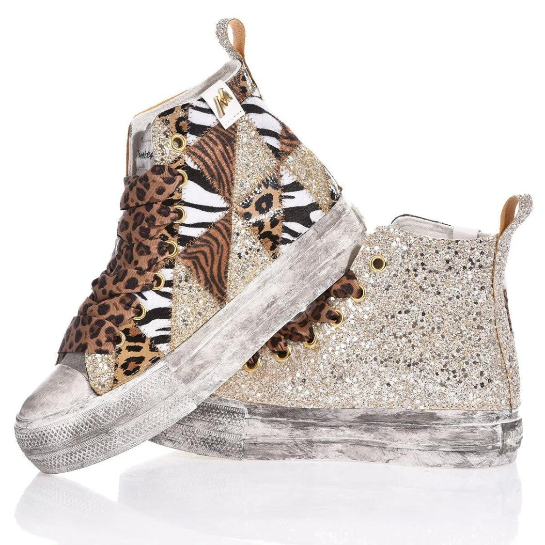 Mimanera Airlines Platform Jungle Patch Sneakers