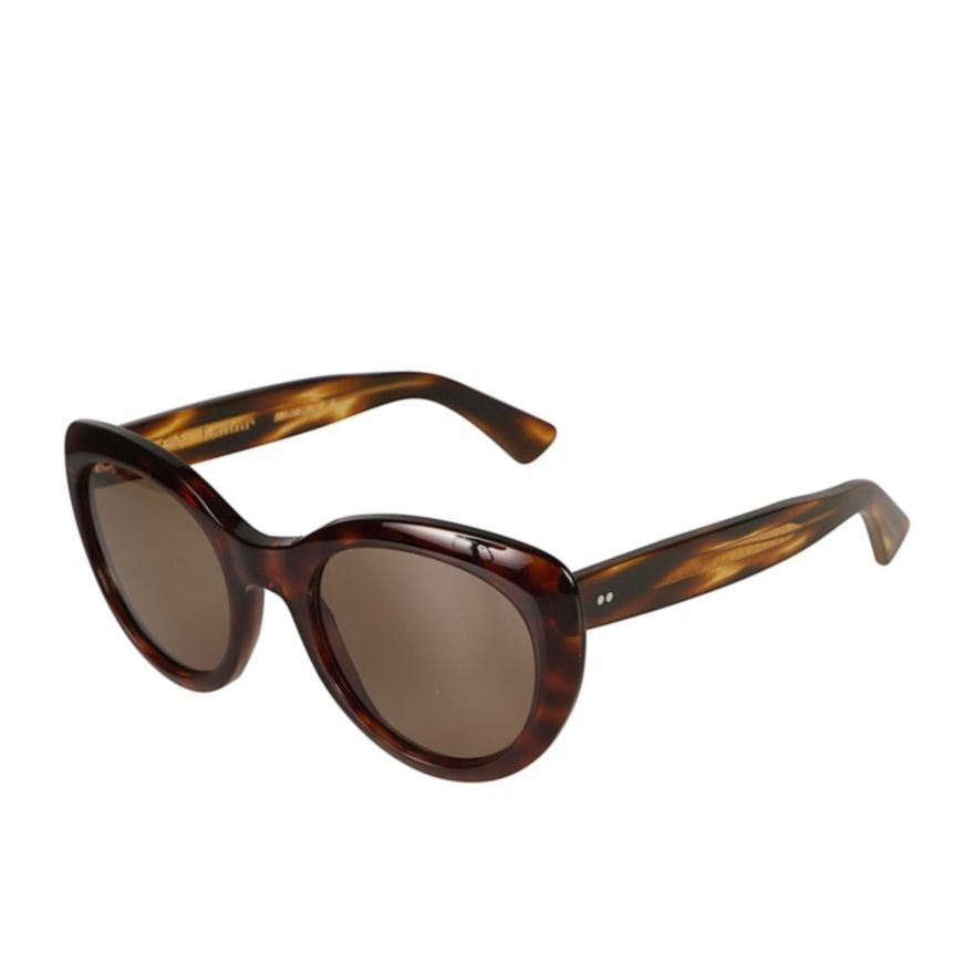 Kador Sophia Rounded Cat-Eye Sunglasses With Tortoiseshell Pattern