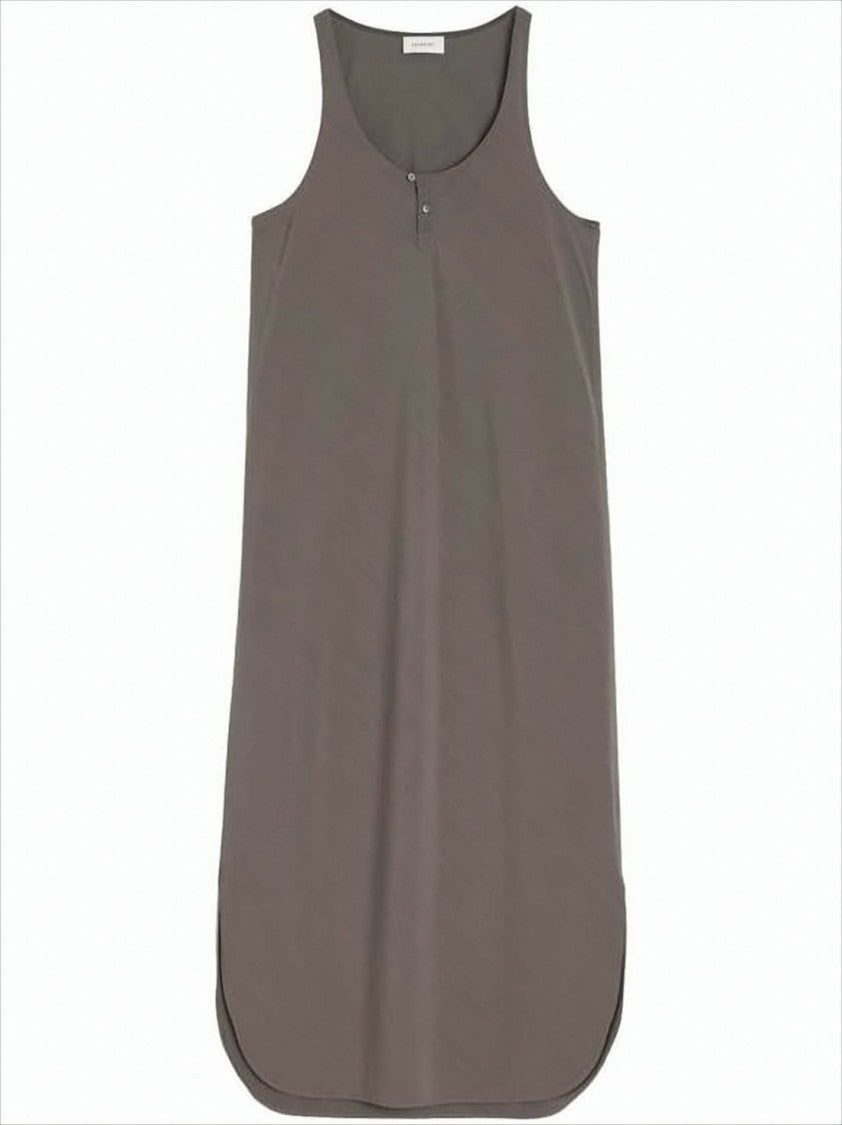 Lemaire Sleeveless Midi Dress With Scoop Neckline