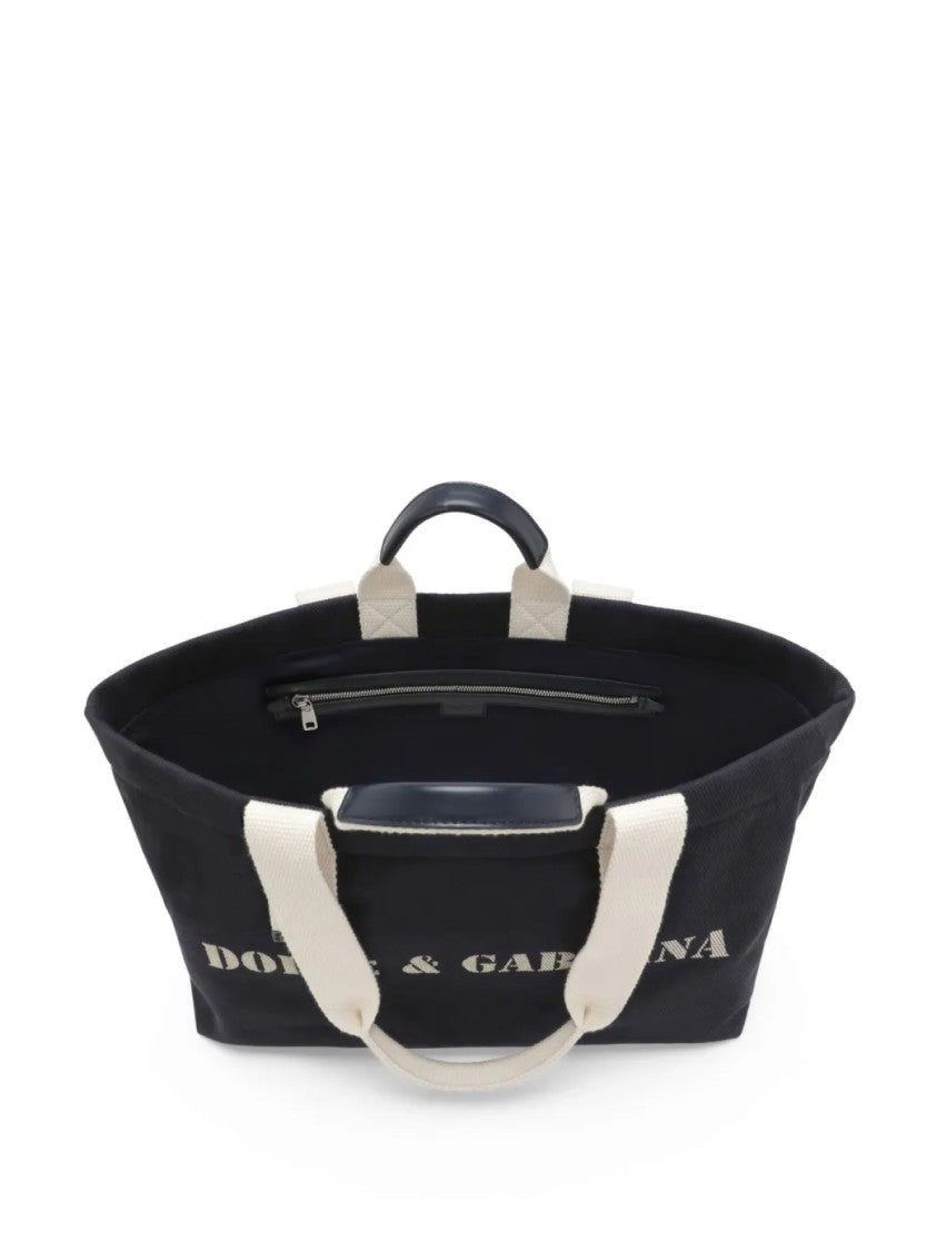 Dolce & Gabbana Logo Printed Shoulder Bag