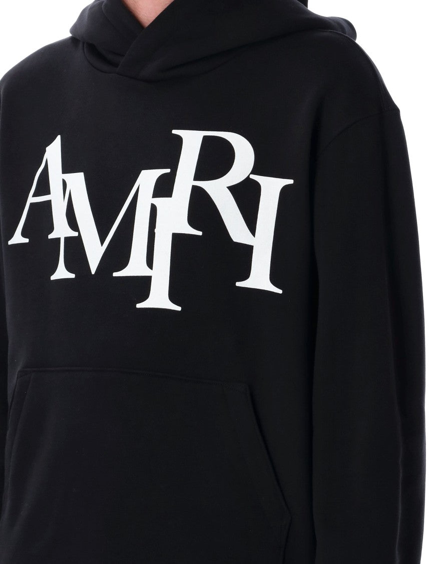 Amiri Staggered Logo Hoodie