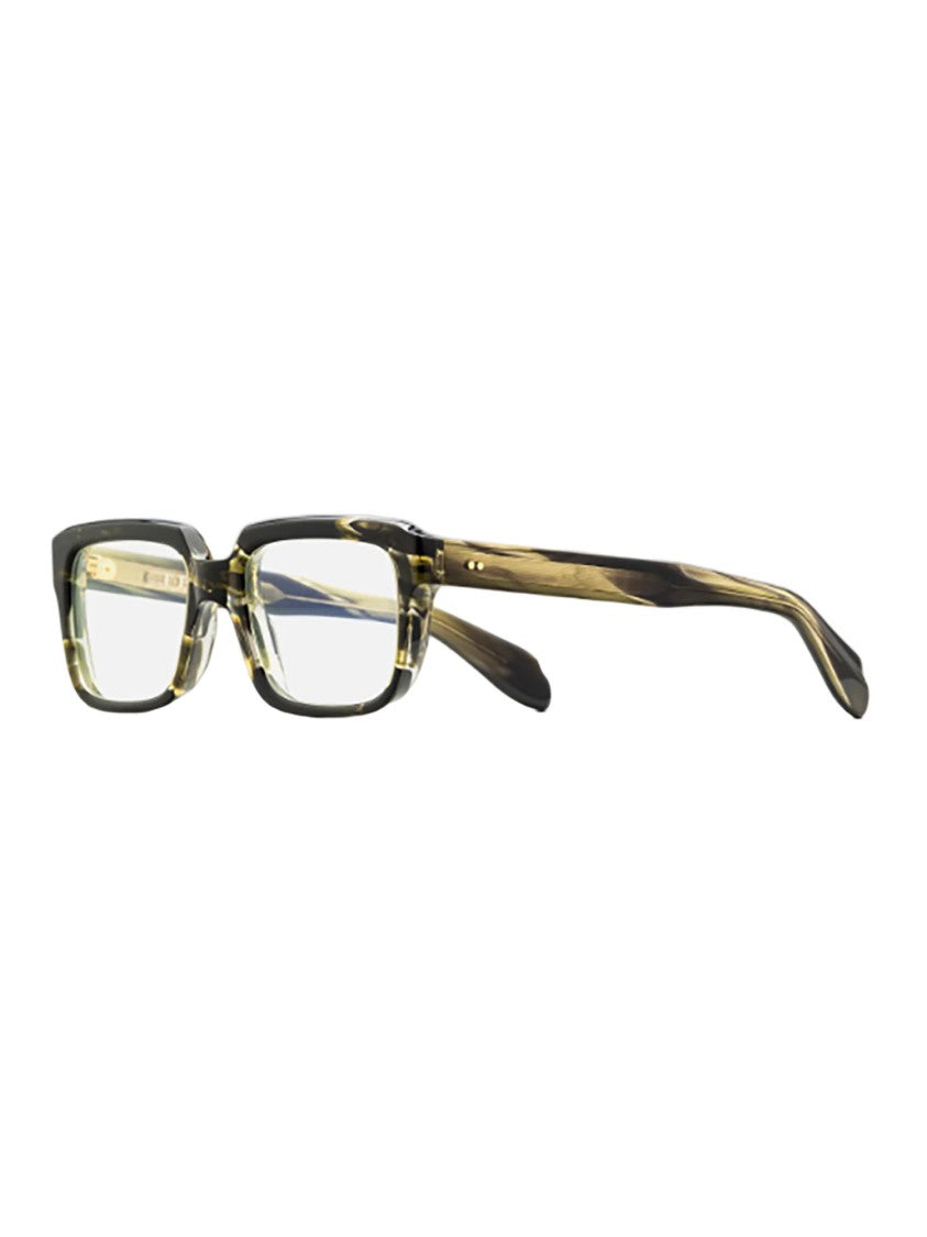 Cutler And Gross Tortoiseshell Acetate Eyeglasses With Bold Rectangular Frame
