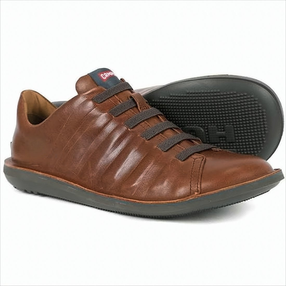 Camper Low-Top Brown Calf Leather Sneakers