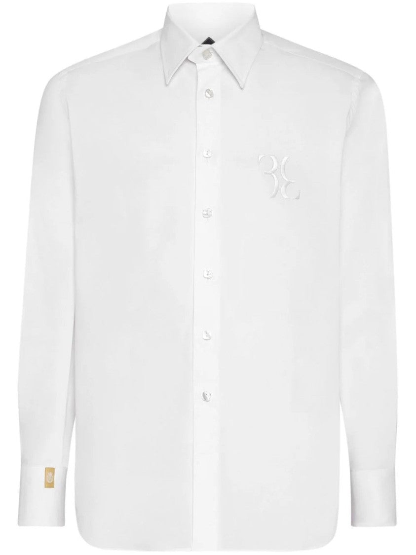 Billionaire Boys Club Crisp White Slim Fit Long Sleeve Shirt
