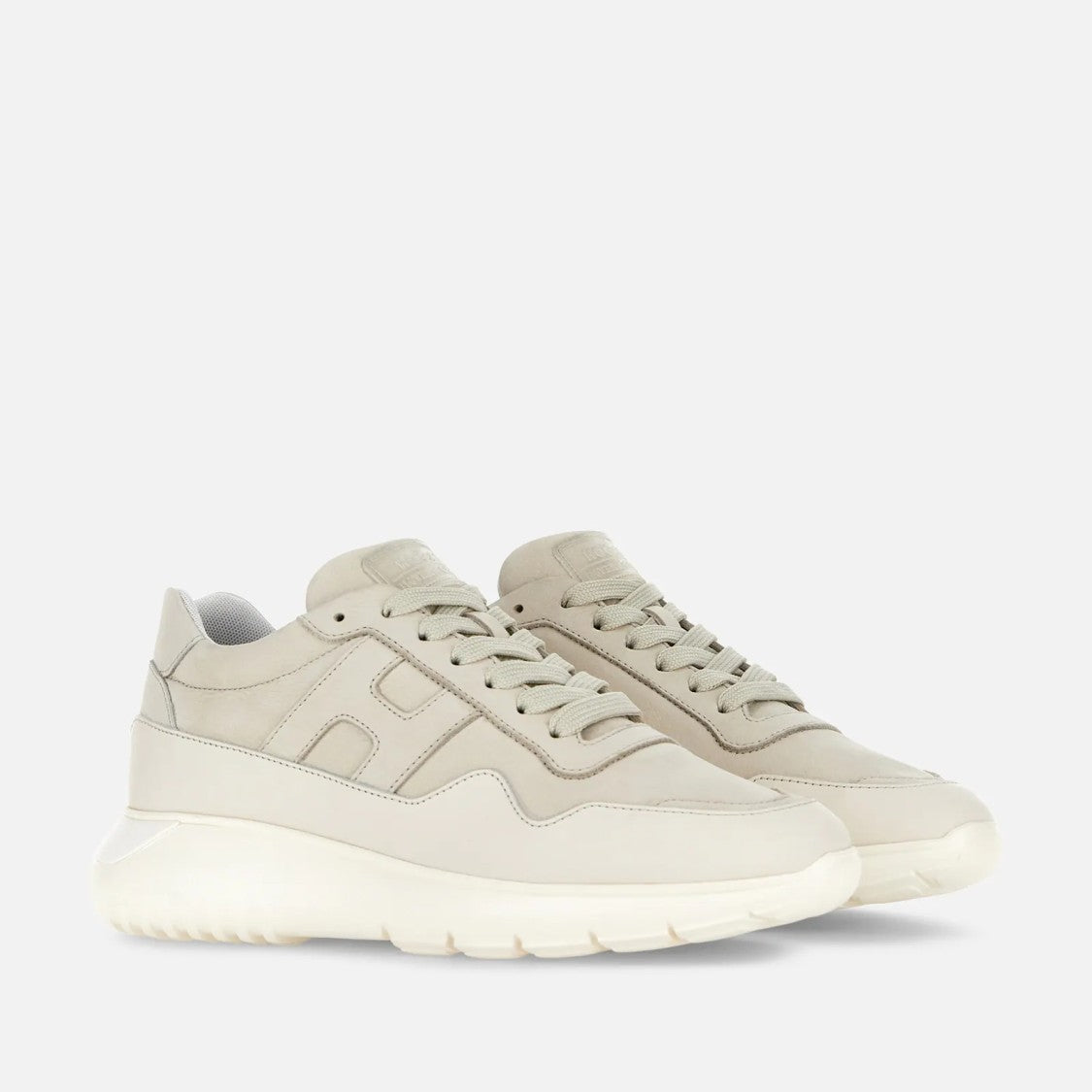 Hogan Interactive3 Leather Sneakers With Cushioned Sole