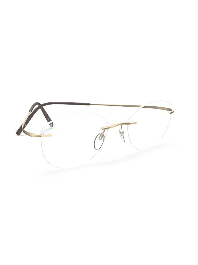 Silhouette Minimalist Oval Optical Frames With Refined Metal Design
