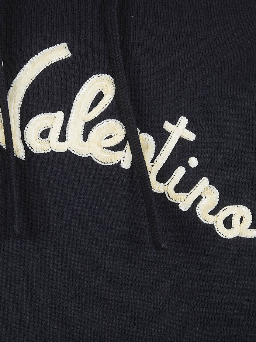 Valentino Garavani Relaxed Fit Cotton Jersey Hoodie