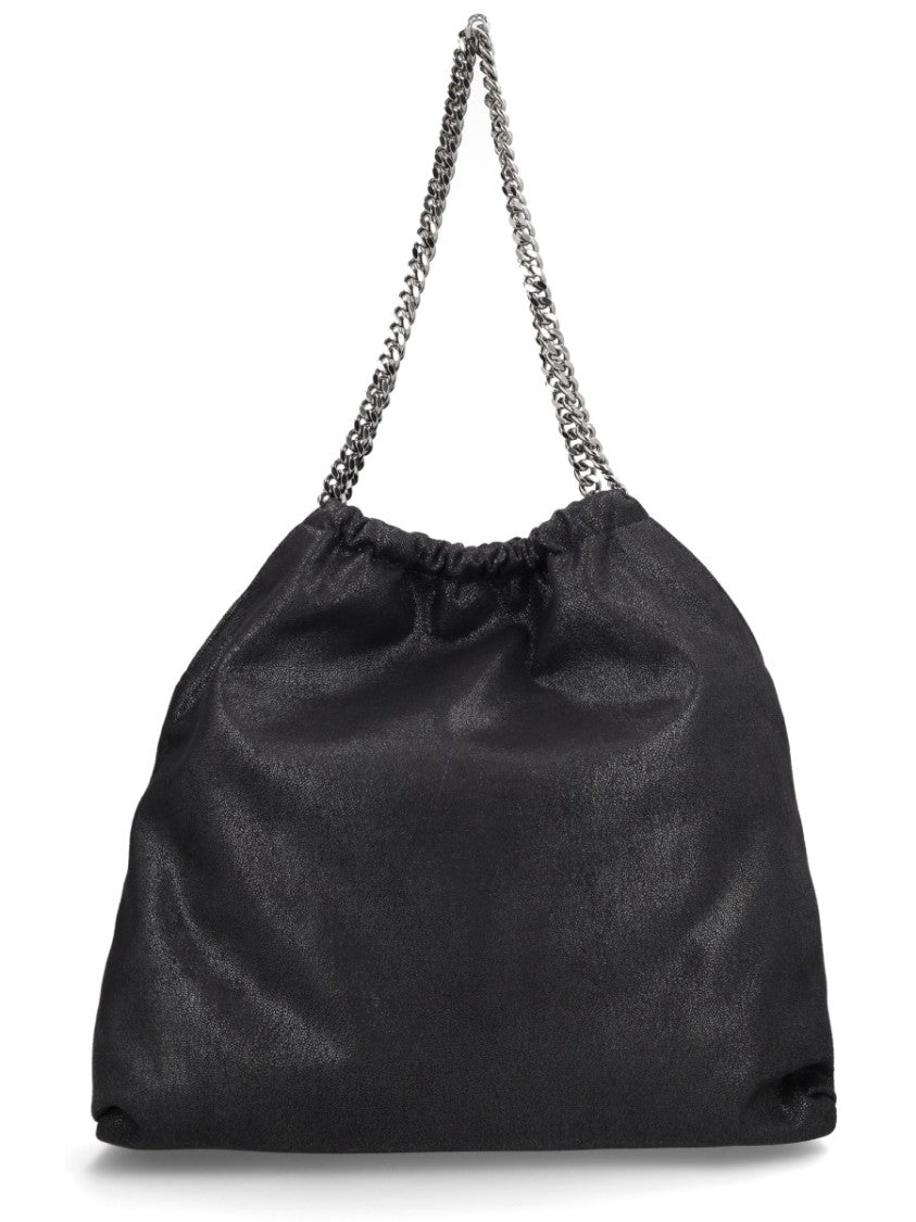 Stella Mccartney Falabella Textured Silver Chain Shoulder Bag