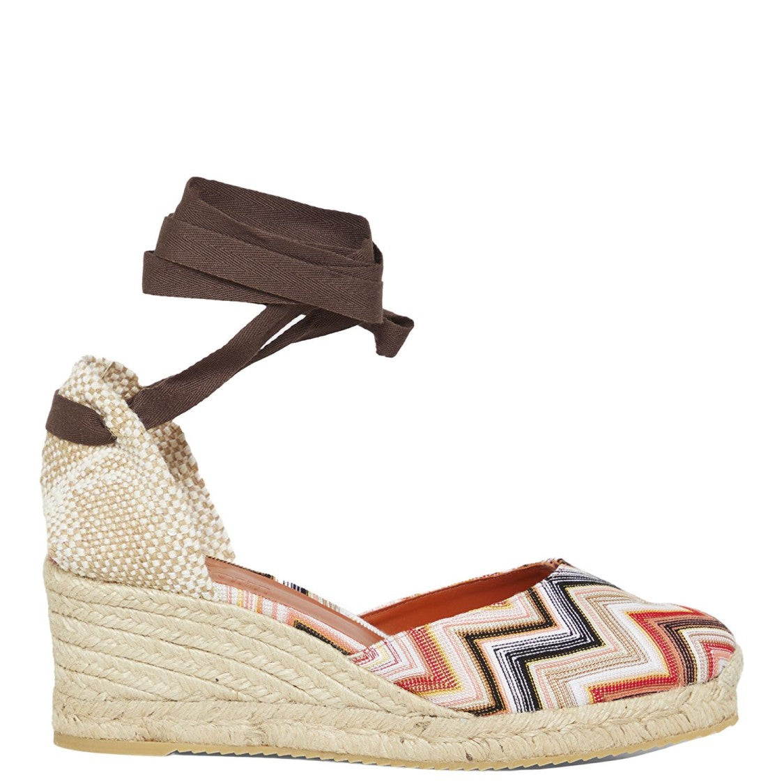 Missoni Espadrilles With Zig Zag Pattern And High Wedge Design