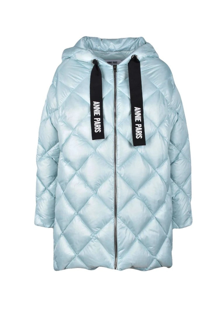 Annie Paris Aquamarine Quilted Down Jacket