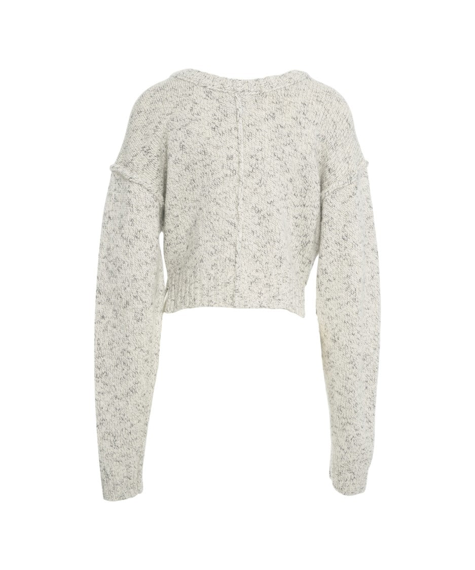 Won Hundred Cropped Sweater With Mélange Knit