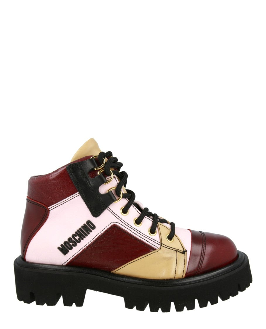 Moschino Colorblock Ankle Boots