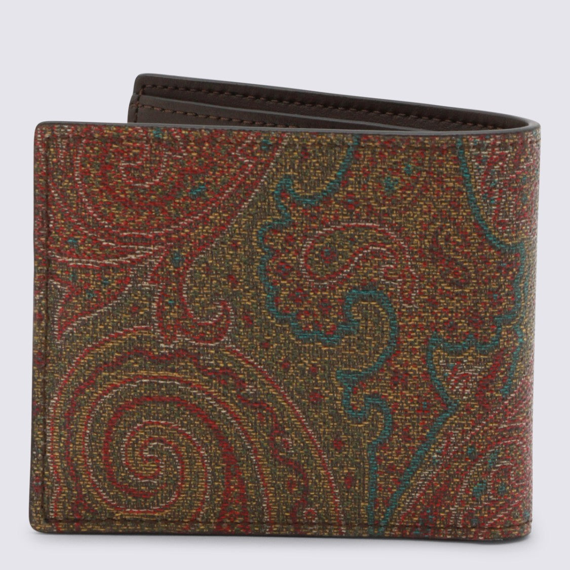 Etro Paisley Pattern Bifold Wallet With Multiple Card Slots