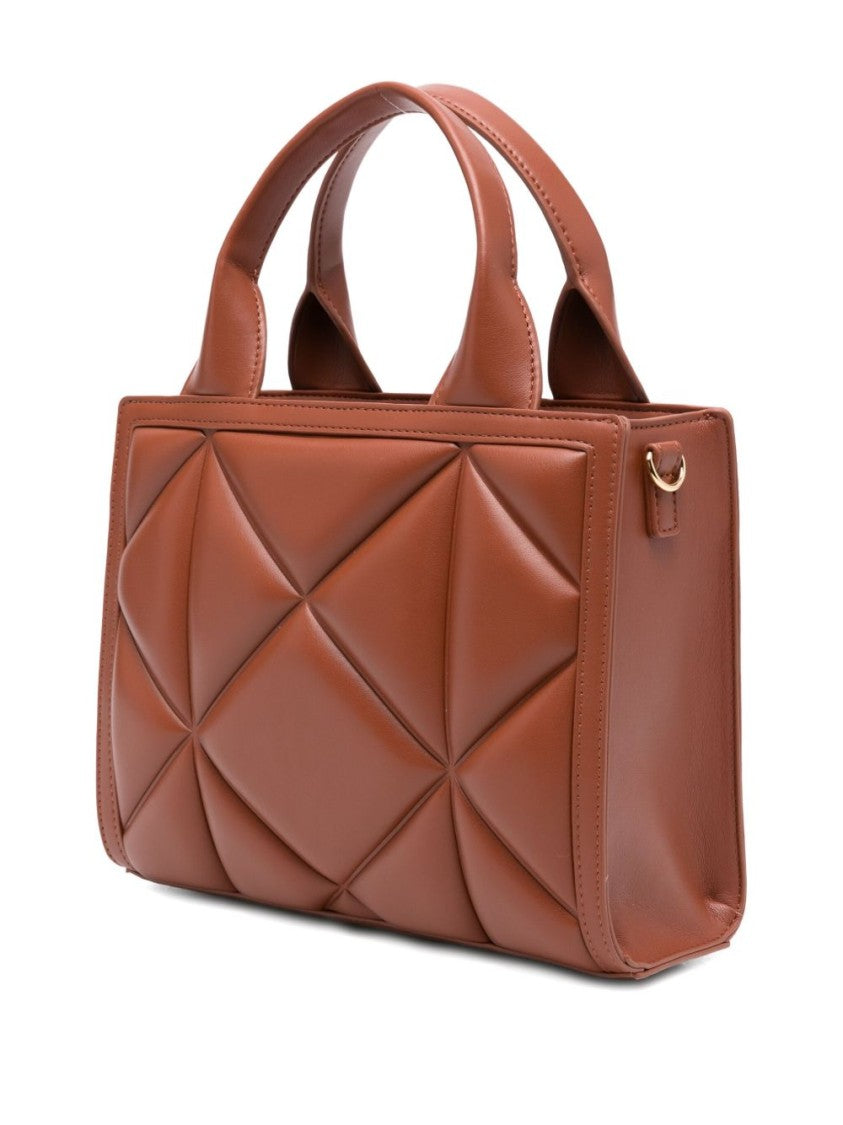 Love Moschino Quilted Brown Shoulder Bag