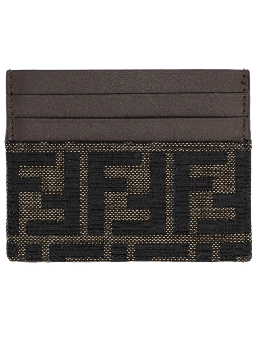 Fendi Black Textured Calfskin Wallet