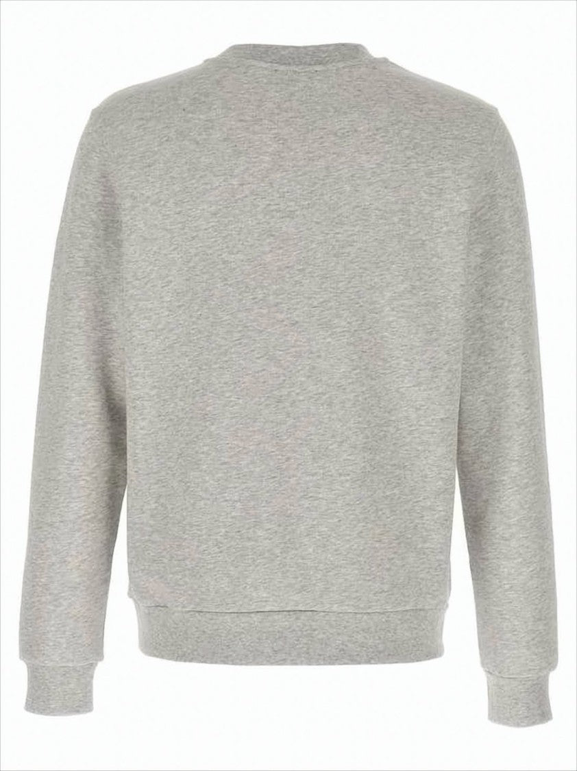 A.P.C. Grey Long-Sleeve T-Shirt With Subtle Logo