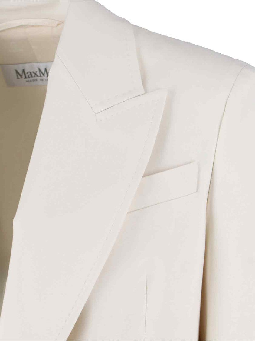 Max Mara "Olimpia" Double-Breasted Blazer White