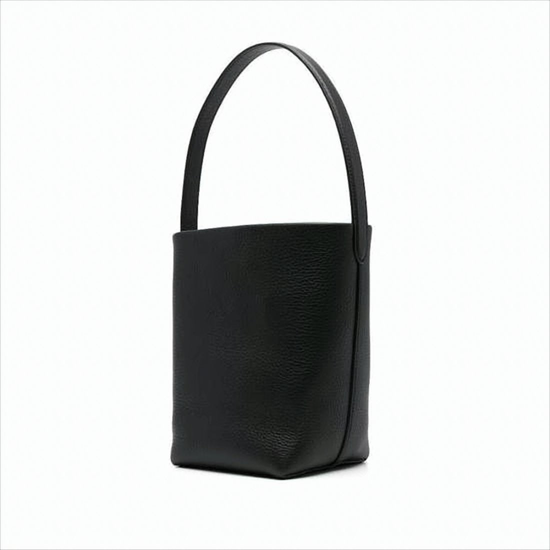The Row Textured Calf Leather Bucket-Style Shoulder Bag