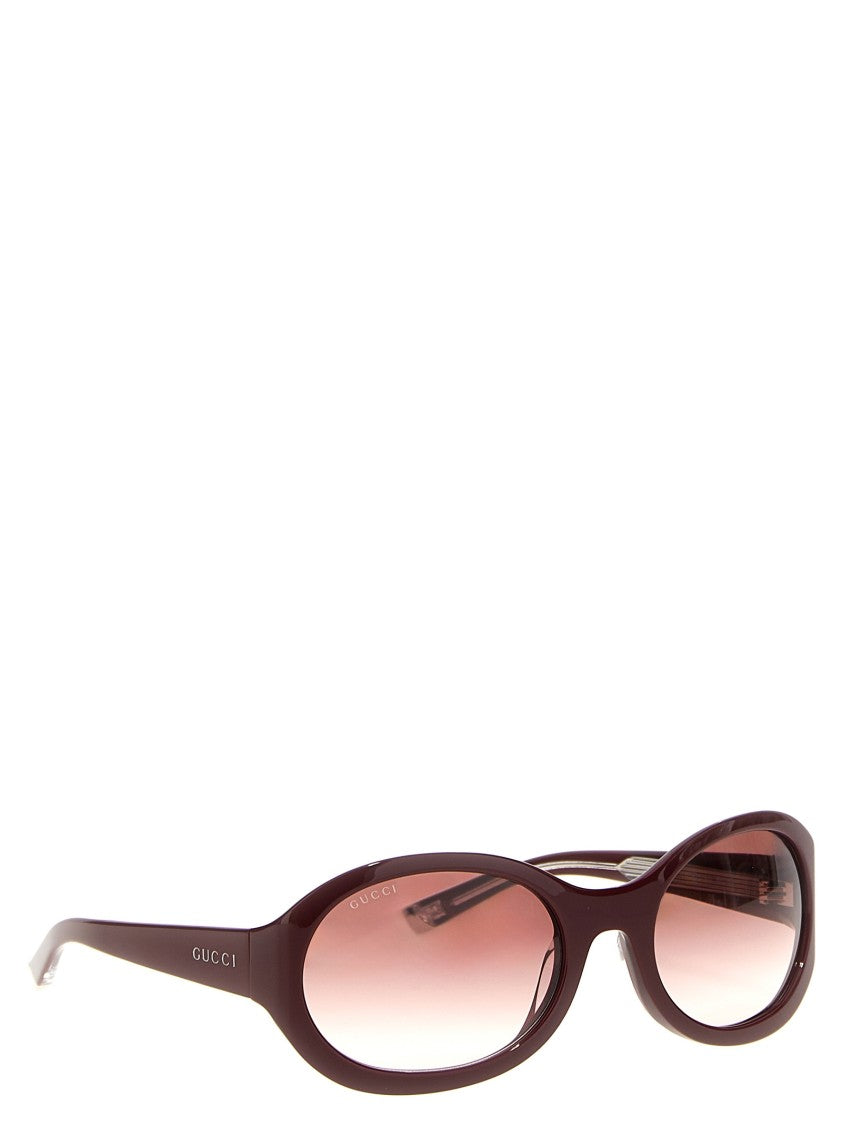 Gucci Red Ancora Sunglasses With Frame