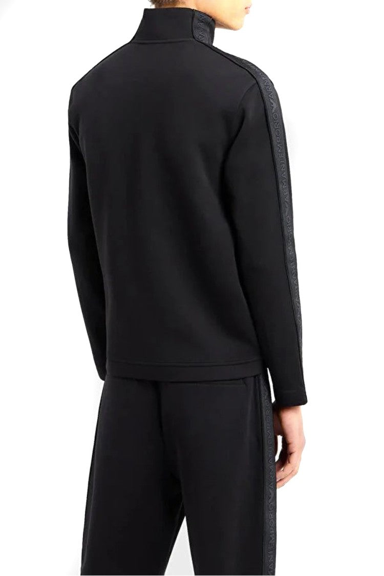 Emporio Armani High-Quality Zip-Up Sweatshirt With Iconic Branding And Fit