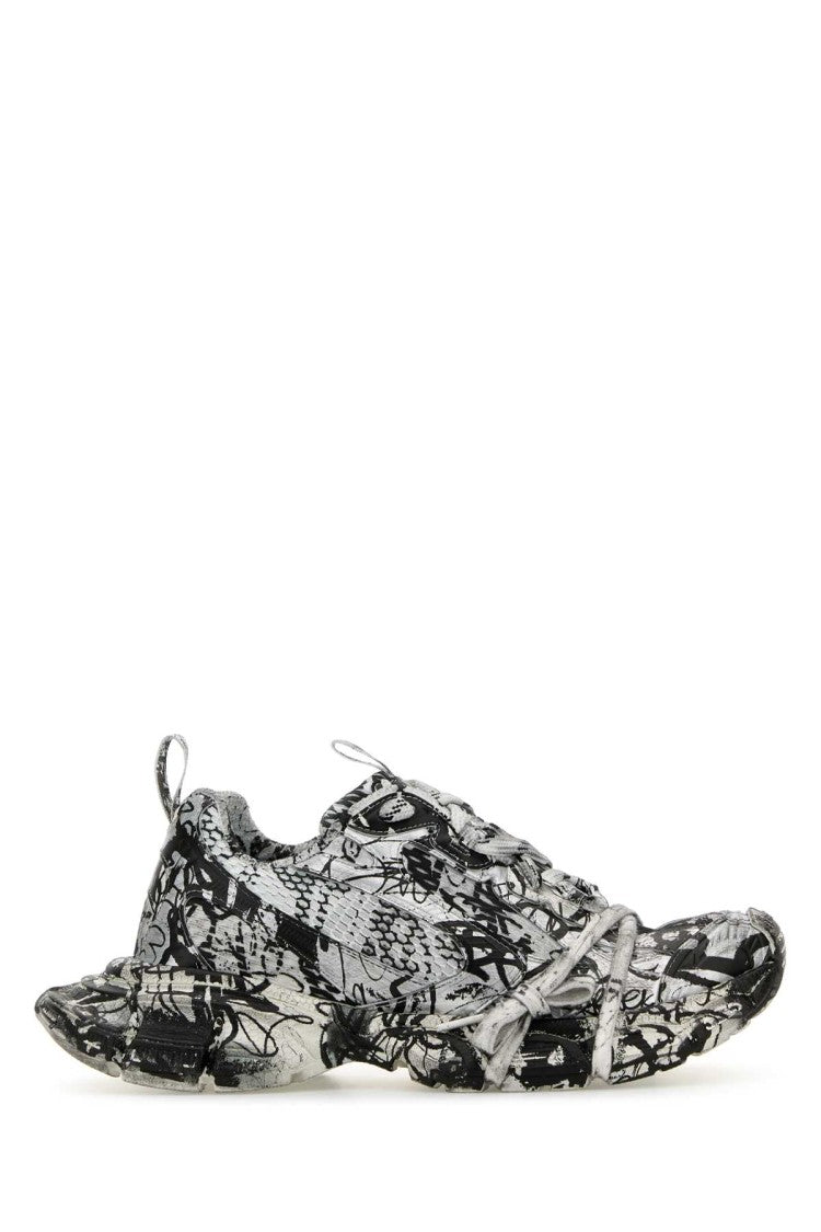 Balenciaga Printed Mesh And Rubber 3Xl Sneakers