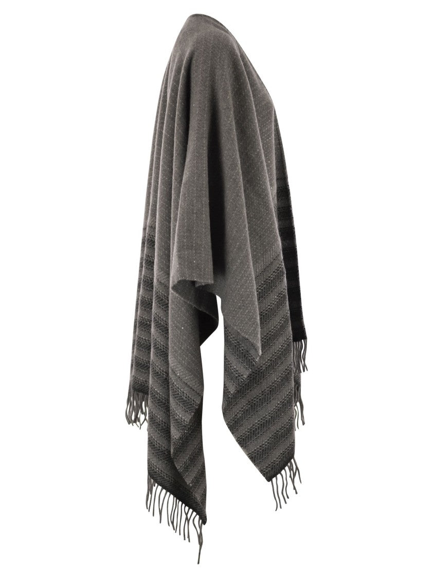 Peserico Virgin Wool And Cashmere Cape