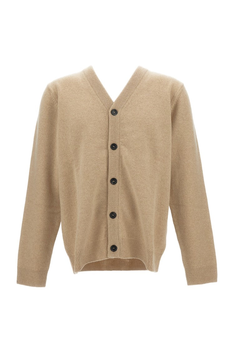Paul Smith V-Neck Cardigan With Multicolored Back Detail