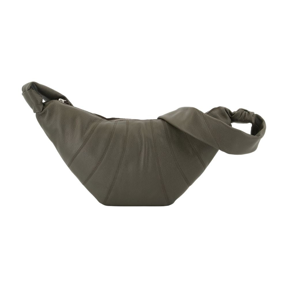 Lemaire Medium Croissant Crossbody - Leather - Green