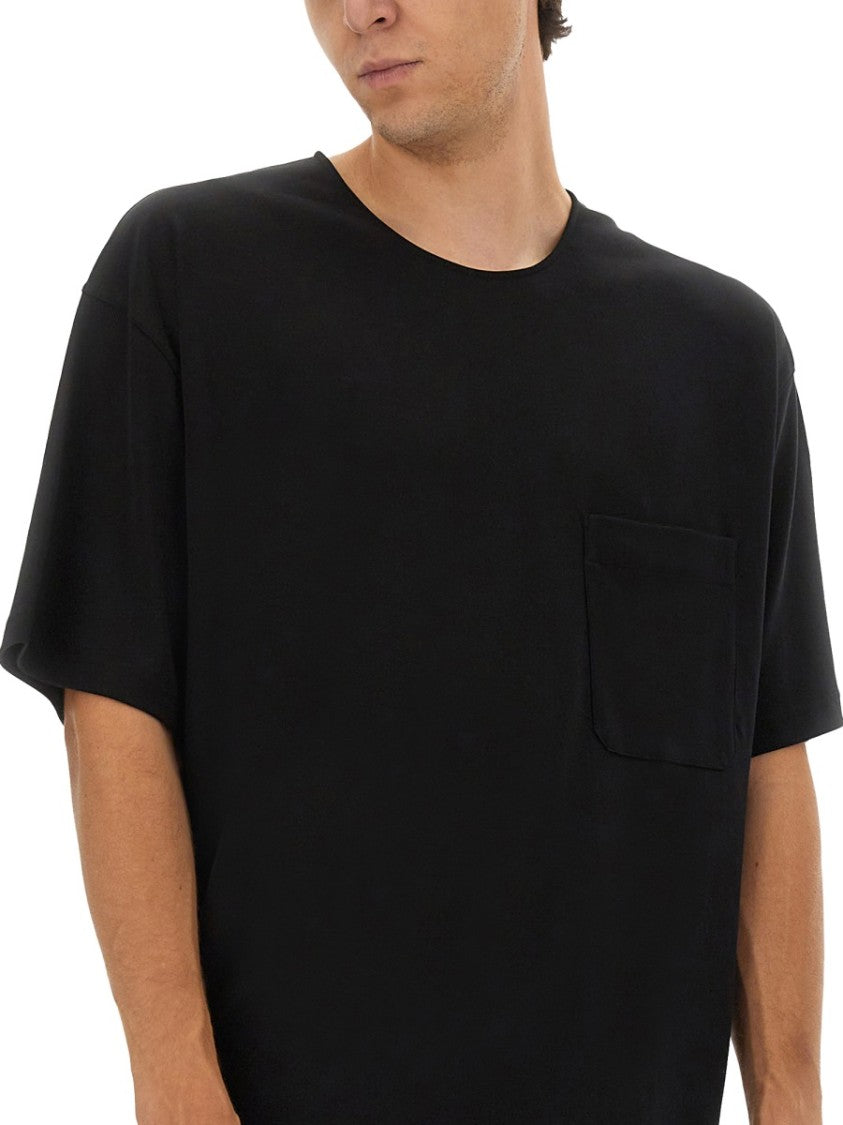 Lemaire Relaxed Fit T-Shirt With Classic Crew Neckline
