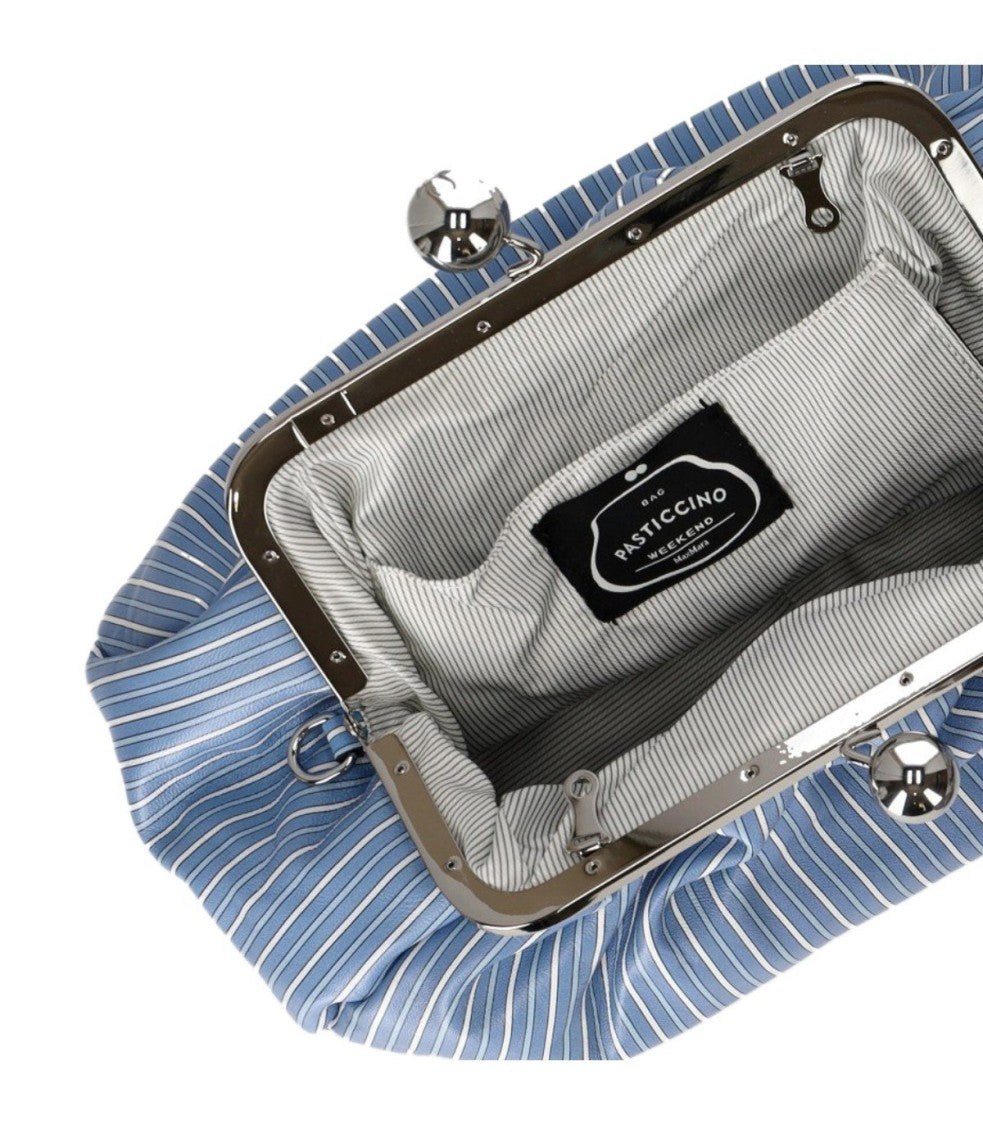 Max Mara Pasticcino Rubens Medium Light Blue Clutch