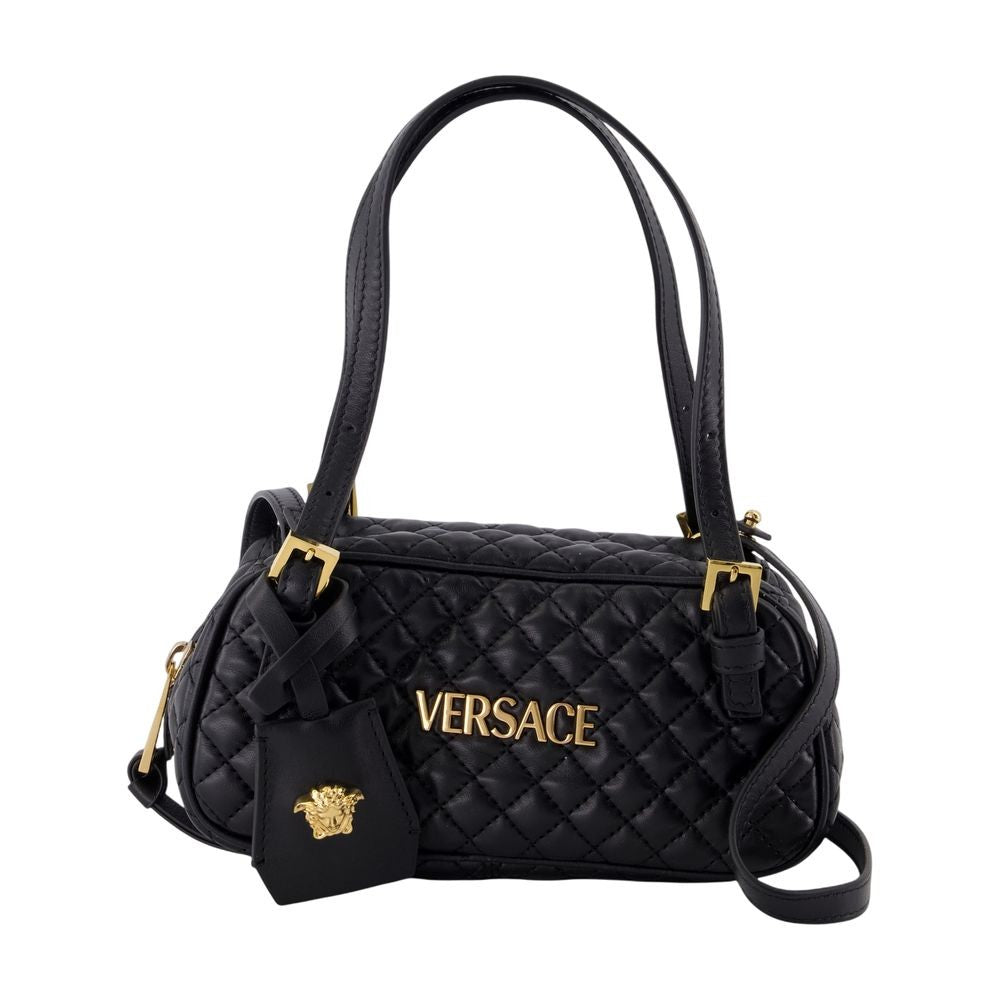Versace Mini Shoulder Bag - Leather - Black