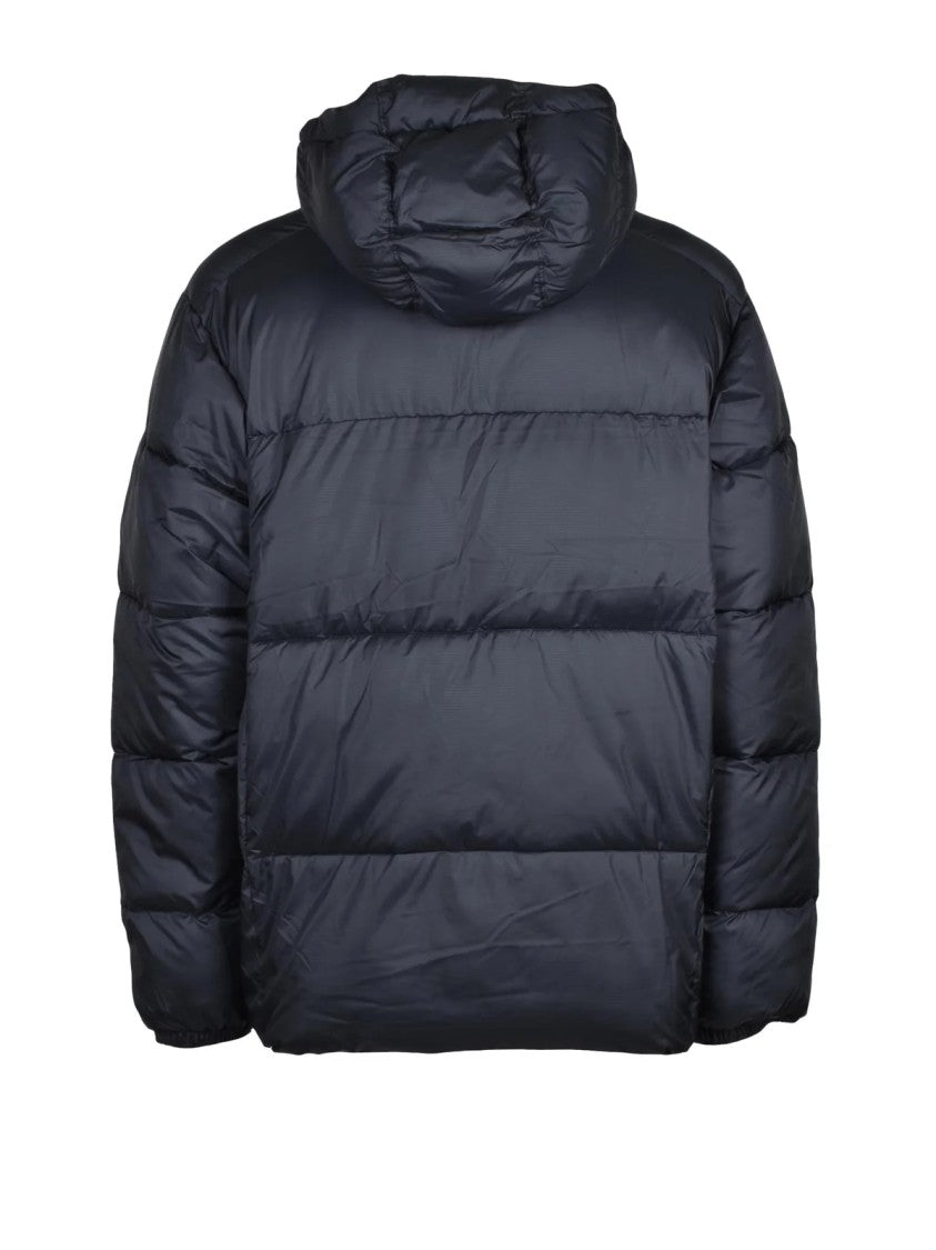 Columbia Black Hooded Padded Polyester Down Jacket