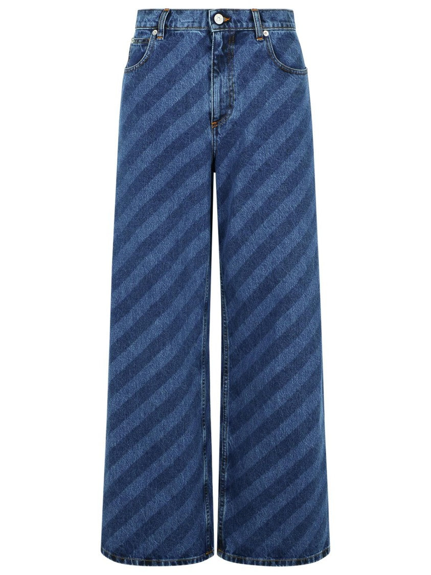 Marni Blue Cotton Jeans