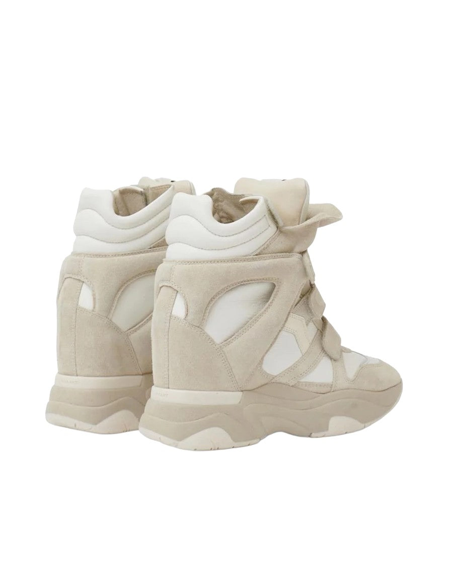 Isabel Marant White Balskee Suede Sneakers