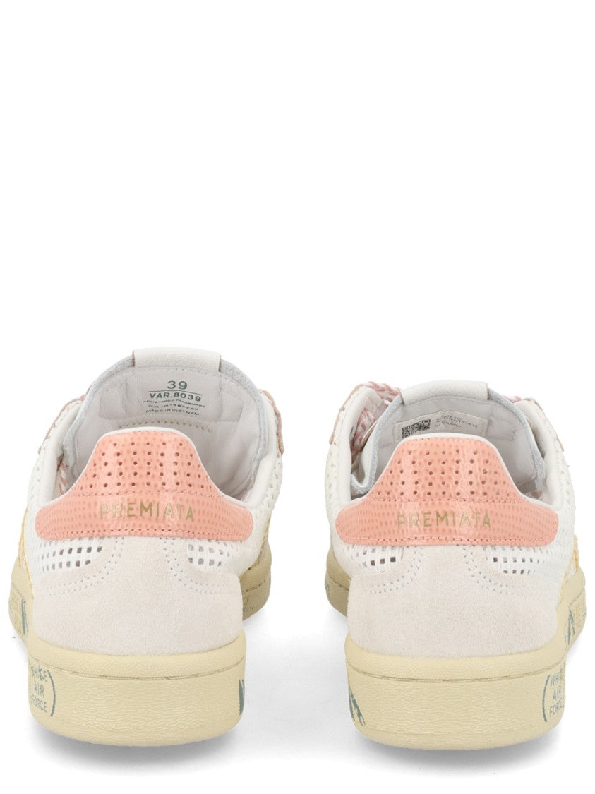 Premiata Bonnied Mesh Suede Yellow Sneakers