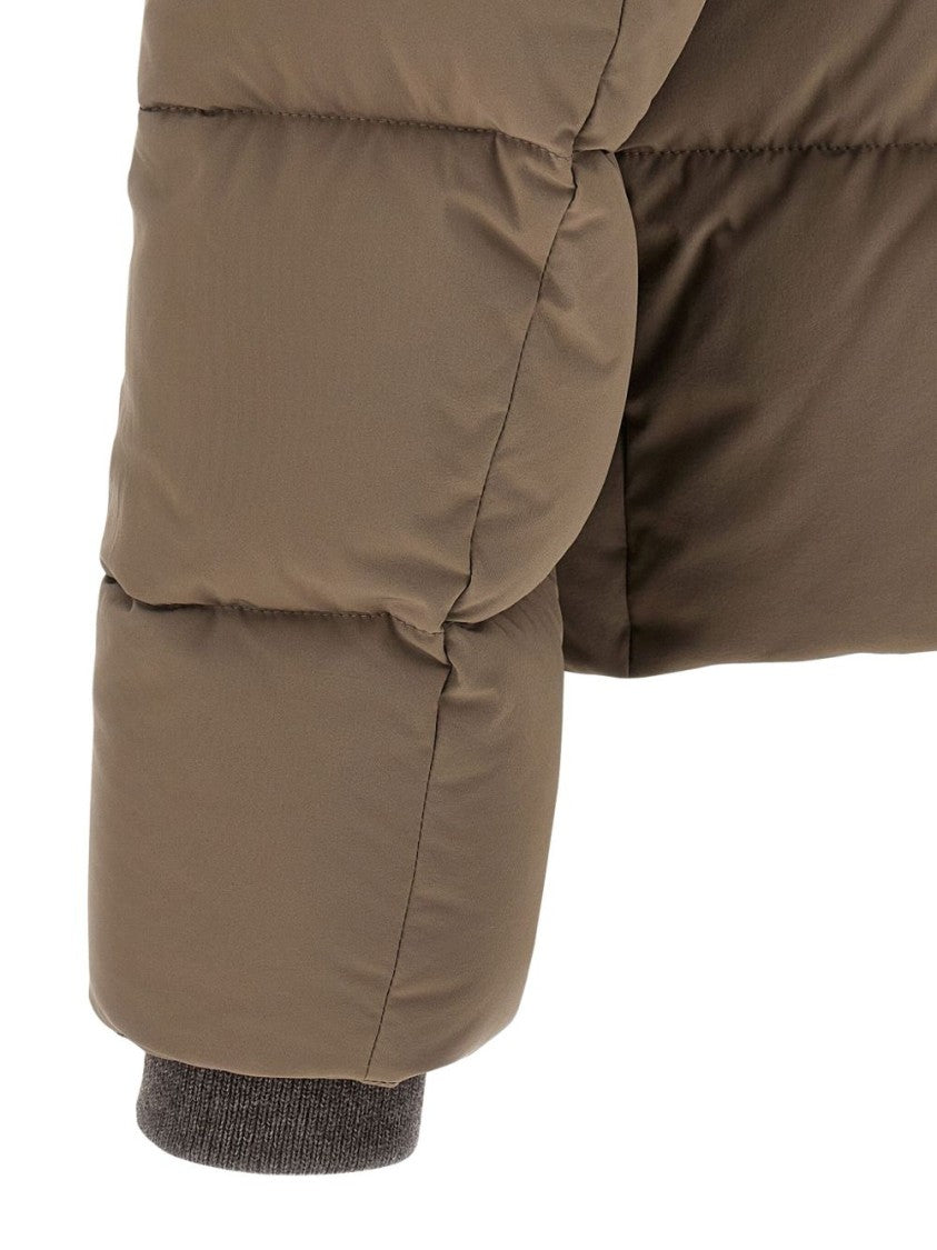 Moorer Short Down Jacket With Hat Alarick